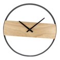 thumbnail image 4 of Reloj de pared de madera de estilo japonés que no hace tictac colgando relojes de bricolaje silencioso redondo grande Soledad reloj de pared de la sala de estar, 4 of 10