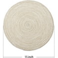 thumbnail image 5 of GoXteam Round Woven Placemats, 4 Pcs, 15" Braided Woven Placemats, Attractive Kitchen Place Mats, Round Placemats as Table Mat (Beige), 5 of 7