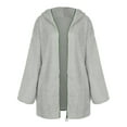 thumbnail image 3 of Colisha Women Hooded Cardigan Fuzzy Fleece Full Zip Jacket Sherpa Hoodies Winter Warm Open Front Coat Outwear with Pockets, 3 of 7