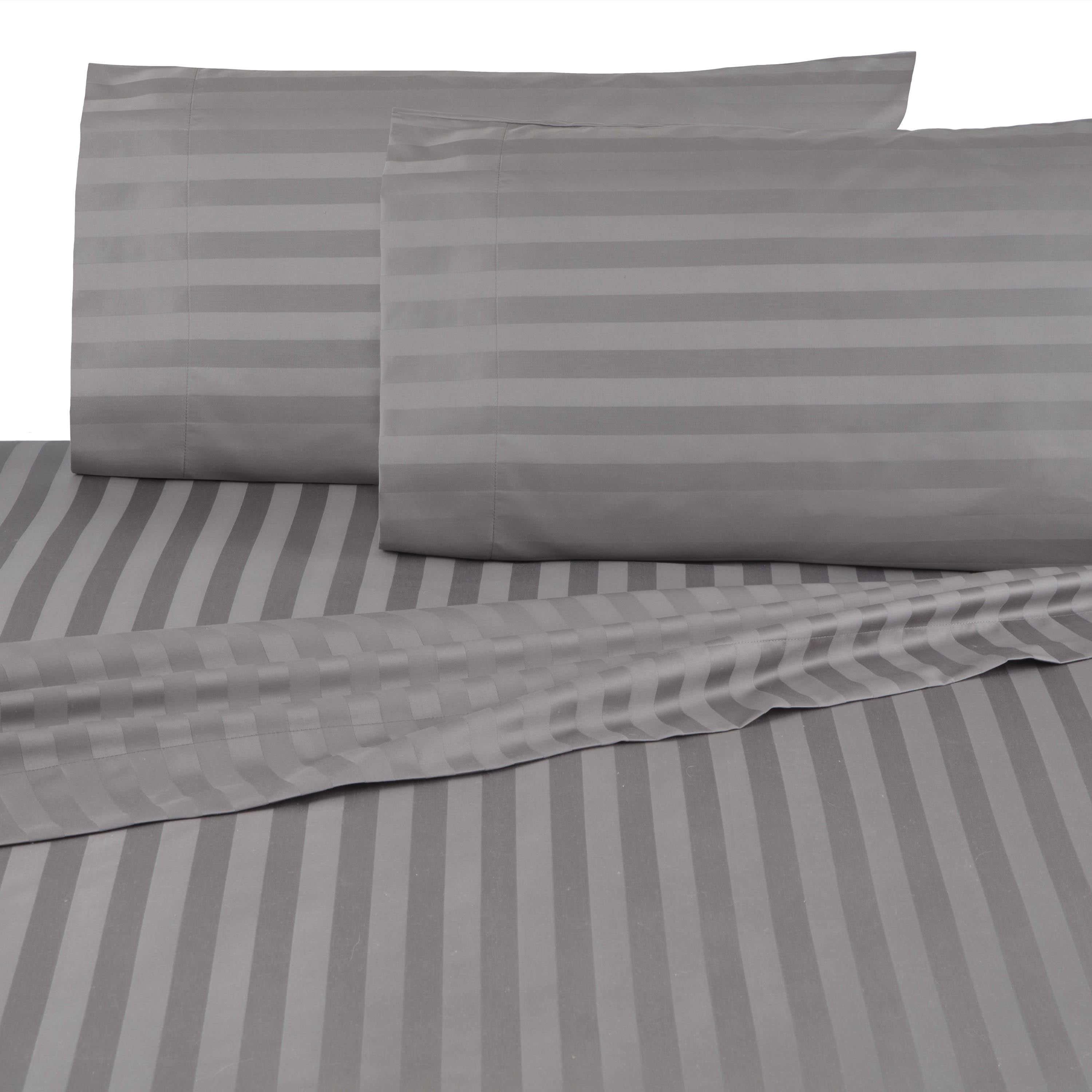 100/% EGYPTIAN COTTON 500 THREAD COUNT FLAT FITTED SHEETS OR DUVET OR 4 PC GREY