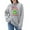 ZD Grey, variant on Womens Christmas Sweater New Crew Neck Long Sleeved Pullover for Relaxed Fit Cozy Fall Sweaters Green S