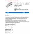 thumbnail image 2 of In-Tank Electric Fuel Pump - Compatible with 1986 - 1988 Ford Bronco II 2.9L V6 1987, 2 of 2