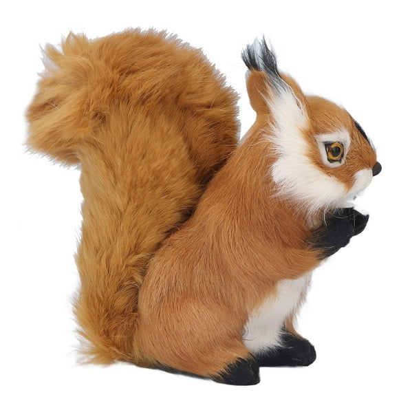 Squirrel Stuffed Animal, Lifelike Large Garden Ornament Stuffed Squirrel For Home