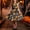 Orange 01, variant on Girls Halloween Printed Dress Crew Neck Sleeveless Belted Back Zipper Costume Kids Trendy Casual A-Line Swing Dress Orange 01 7-8 Years