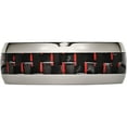 thumbnail image 3 of Titanium Polished With Black/Red Carbon Fiber Inlay 8mm Ring (Size 9.5) Made In China tb466-9.5, 3 of 5
