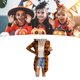 thumbnail image 2 of Paño frontal abierto para mujer, Halloween, ligero, suave, manga larga, suéter abierto frontal, abrigo informal para otoño, fiesta de Halloween, naranja, L, 2 of 5