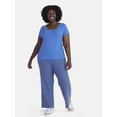 thumbnail image 2 of Terra & Sky Women’s Plus Rib Tee, Sizes 0X-5X, 2 of 5