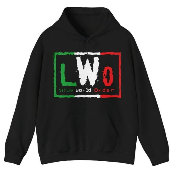 LWO Latino World Order WCW Black Pullover Hooded Sweatshirt