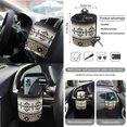 thumbnail image 5 of FOR U DESIGNS Western Aztec Print Car Seat Cover Full Set of 15 Steering Wheel Cover Seat Belt Strap Pad Trash Bag Air Vent Storage Holder Cup Coasters Rear View Mirror Covers Key Chain Car Decor, 5 of 7