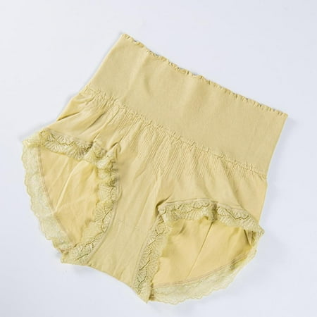 

Lace Trim Panties Women Briefs High Waist Briefs Full Coverage Panties Tummy Control Panties Stretchy Underpants Postpartum Nursing Panties