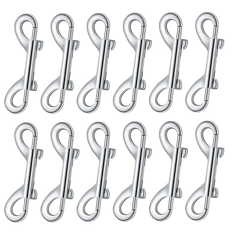 12Pcs Double Ended Bolt Snap Hook Clips Multifunctional Double Trigger Clips  Metal Zinc Alloy Spring Loaded Hook DIY Crafts Project for Linking Dog  Leash Collar and Making Key Chain 
