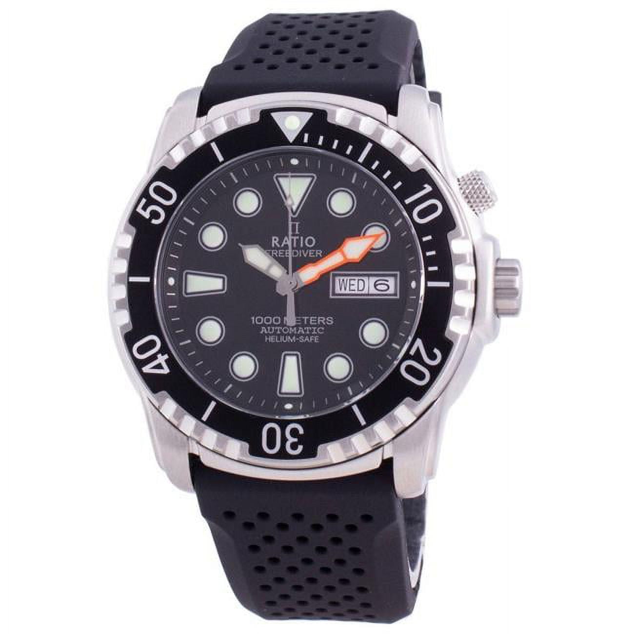 Montre étanche Meilleur Montre De PlongÃ©e Ratio 1068HA90-34VA-BLK
