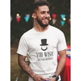 thumbnail image 2 of You Wish I was Your President Lincoln Graphic Men White T-Shirt, Male Medium, 2 of 4