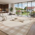 Rat Area Rug Ragdoll Cat 8x10 Area Rug Living Room Rugs Retro Modern Cat Linen Plaid ...