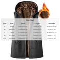 thumbnail image 3 of XUNKUSGA Womens Vest Winter Thick Warm Sherpa Fleece Lined Hooded Vest Women Cozy Warm Plush Full Zip Sleeveless Jacket Soft Cotton Mid‑Length Casual Outerwear with Pockets,Gray,Size L, 3 of 8
