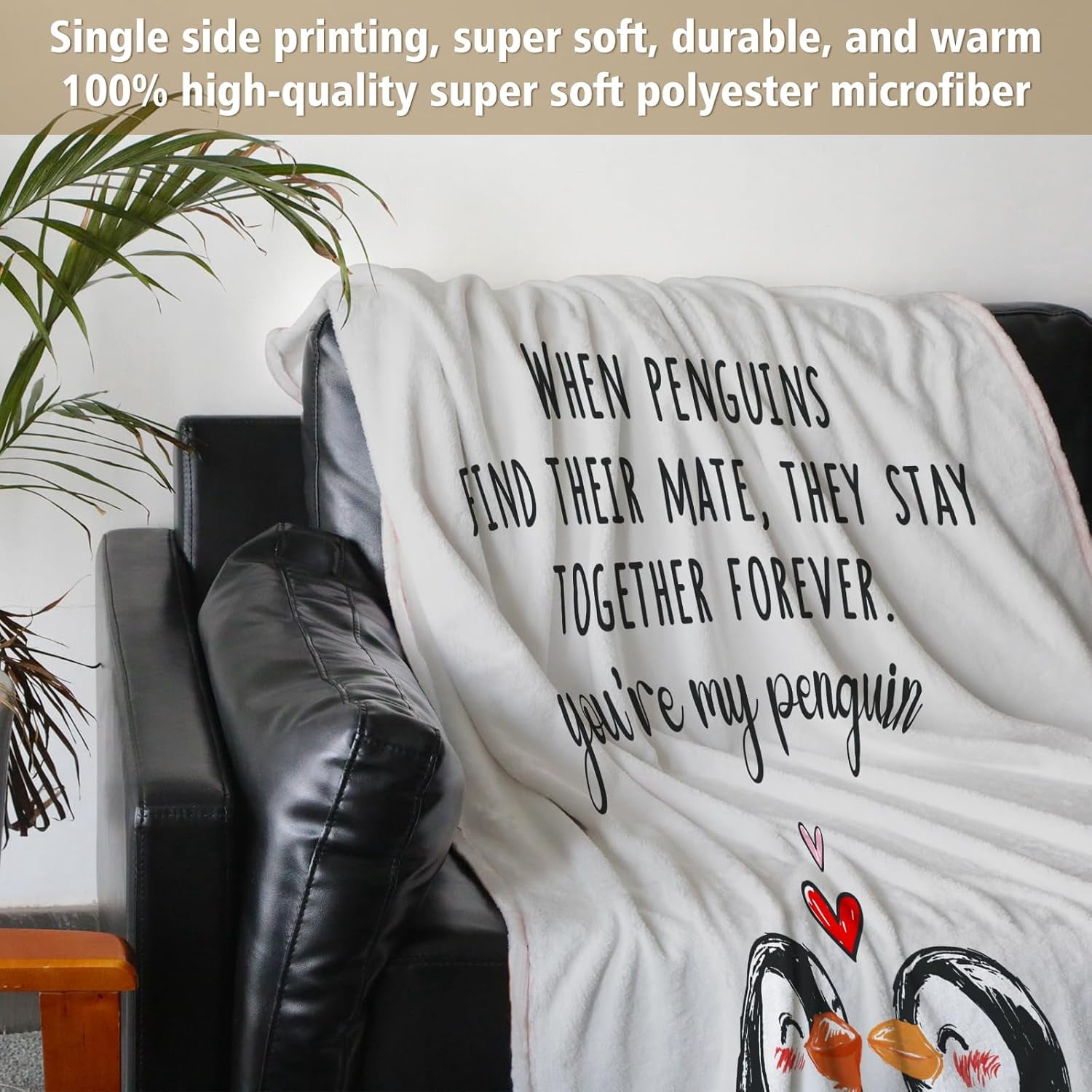 Valentines Day Gifts for Her Him- Soft Romantic Blanket- Anniversary Birthday Wedding Gifts for Boyfriend Girlfriend Wife Husband Men Women, I Love You Gifts, Cute Practical Blanket