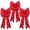 Red, variant on Best Choice Products Set of 3 Pre-Lit Christmas Bows, Indoor/Outdoor LED Holiday Decor w/ 8 Light Functions - Red