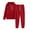 Red, variant on Women's 2 Piece Outfits Long Sleeve Pullover Sweatshirt Jogger Pants Women Solid Color Hooded Sweatshirt and Pant Tracksuit Sport Suit Sweatsuit