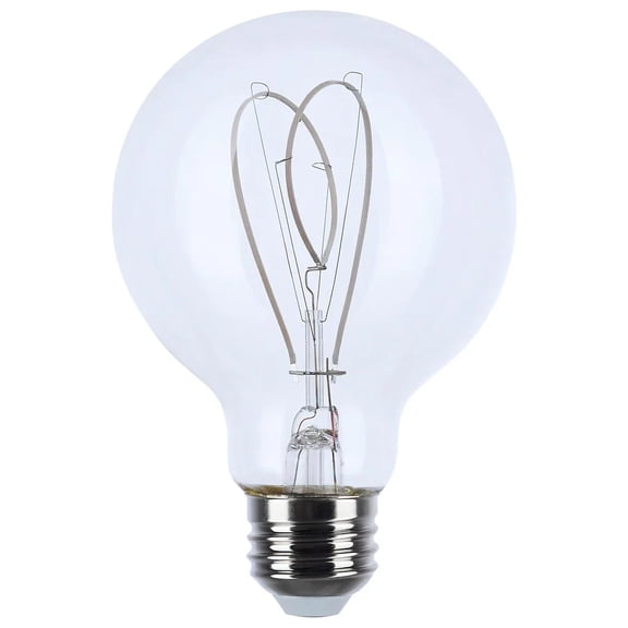 Satco S11528 G25 Globe LED Light Bulbs 6W 120V 2700K E26 Medium Base Dimmable (6 Pack)