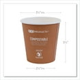 thumbnail image 4 of Eco-Products® World Art Renewable and Compostable Hot Cups, 10 oz, Gray, 50/Pack, 20 Packs/Carton, 4 of 7