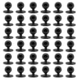 thumbnail image 1 of 100pcs Chef Coat Buttons Chef Jacket Buttons Black Ball Buttons Chef Coat Round Buttons Replacement Clothing Accessories, 1 of 5