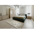 thumbnail image 5 of Ahgly Company Machine Washable Indoor Round Contemporary Pale Silver Gray Area Rugs, 4' Round, 5 of 7