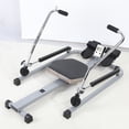 thumbnail image 2 of Porfeet Home Rowing Machine, Hydraulic Rower with LCD Monitor, Adjustable Resistance up to 110LBS and Large Cushioned Seat, 265LBS Quiet Rowing Machine for Aerobic Exercise Fitness,Black, 2 of 13