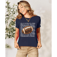 thumbnail image 4 of Women's Game Day Graphic Football T Shirt, Cute Football Graphic Tee, Football Shirt for Women, Game Day Shirt, Football Season Tee, Football Fan Gift, 4 of 5
