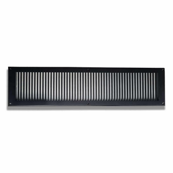 Air Return Grill 6″ x 30″ with 8″ X 32″ Faceplate – Decorative Tudor Mushroom Design HVAC Vent Cover, Cast Aluminum, Powder-Coated Repaintable Wall Ceiling Floor Cold Air Return (VR102)