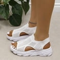thumbnail image 6 of XDDST Flat Women Sandals Women's Height Increasing Thick Sole Fashion Sandals White, 6 of 6