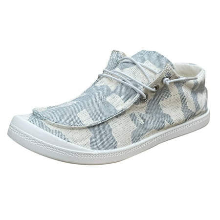 

Mackneog Women Shoes Floral Casual Shoes Flat Soled Soft Soled Comfortable Casual Shoes Women s casual shoes Light Blue 42 Gift on Clearance