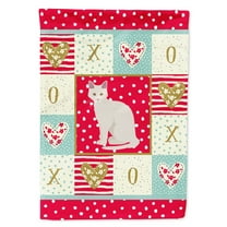 Carolines Treasures CK5738CHF Aphrodite Giant Cat Love Flag Canvas House Size Large multicolor