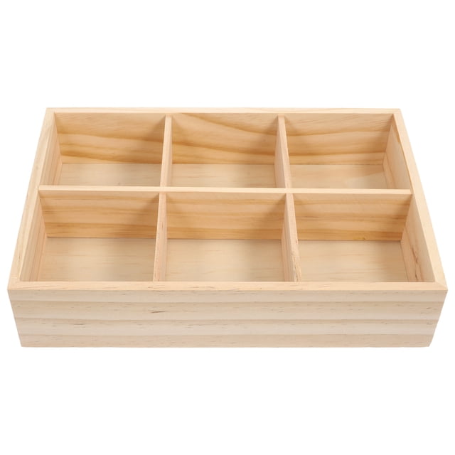 Caja de madera para guardar bolsitas de té, azúcar, especias, café instantáneo