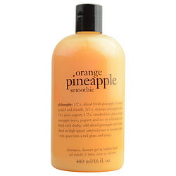 18079973 By Philosophy Orange Pineapple Smoothie Shampoo, Shower Gel & Bubble Bath --480ml/16oz