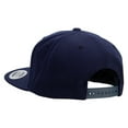 thumbnail image 3 of R Sign Embroidered Wool Blend Prostyle Snapback - Navy OSFM, 3 of 5