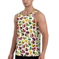 thumbnail image 2 of Easygdp Colorful Fruits Men's Tank Top, Sleeveless Muscle T Shirts, Breathable, Quick-Dry, Loose for Gym, Running, Fitness - X-Large, 2 of 9