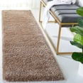 thumbnail image 2 of Milan Shag Collection Runner Rug - 2' x 16', Dark Beige, Plush Thick Pile, Non-Shedding, Easy to Clean, Solid Design, Hallway and Bedroom Rug, 2 of 18