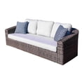 thumbnail image 3 of Melbourne Patio Furniture Sets 4-Piece Outdoor Furniture Conversation Set with Patio Sofa with Seat Cushions and Outdoor Patio Table for Outside Outdoor Patio Furniture Water Resistant Sofa Set, Grey, 3 of 6