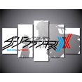 thumbnail image 1 of 5 Cuadros Decorativos Darling In The Franxx Logo Silueta Canvas Listo Para Colgar JUNGLE ART Impresion Tela Arte, 1 of 6