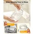 thumbnail image 6 of GOSCHE Glass Pitcher, 64 oz Large Mason Jar Pitcher with Lid and Spout, Pitcher with Lid for Cold Brew Coffee, Iced Tea, Sun Tea, Gray, 6 of 8