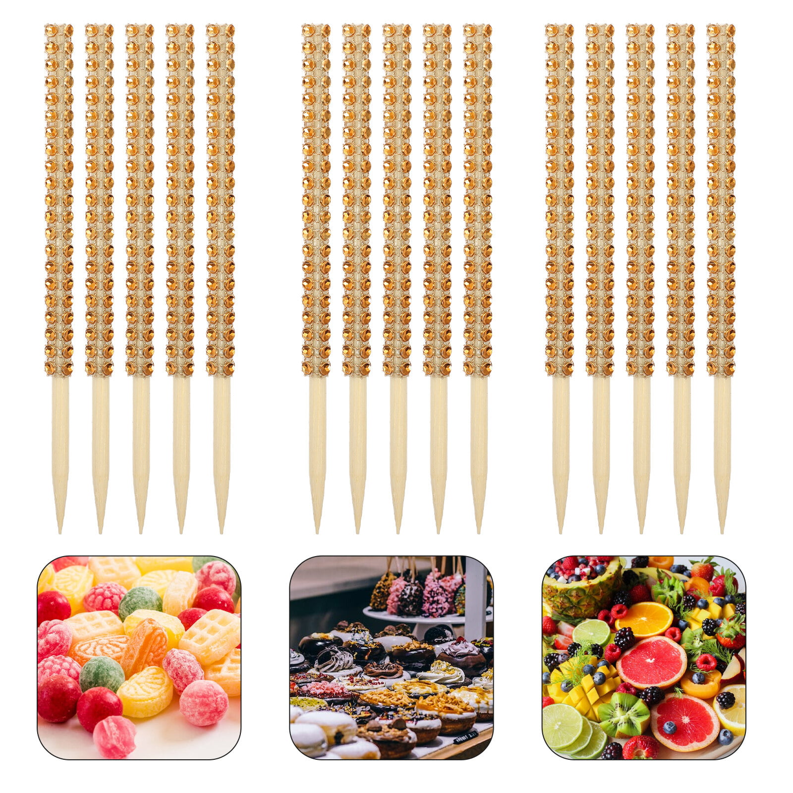 Bamboo Candy and Caramel Apple Sticks for 100 Individual Servings, 1-pack