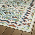 thumbnail image 4 of Kaleen Sunice Collection 2' x 4' Ivory Floral Outdoor Rug, 4 of 7