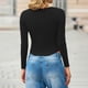 thumbnail image 5 of HongQid Long Sleeve Shirts Slim Fit for Women Trendy Casual Square Neck Tops Lightweight Tunic Sweaters, 5 of 8