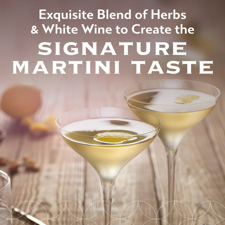 MARTINI & ROSSI Extra Dry Vermouth Cocktail Mixer, 750 mL Bottle, ABV 15%