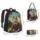 thumbnail image 2 of Disketp Forest Maple Leaf Husky Mochila Estampada de Gran Capacidad con Lonchera y Estuche, Set de 3 Piezas para Estudiantes, 2 of 7