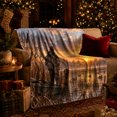 thumbnail image 3 of Waterfowl Hunter Retriever At Sunset Marsh Tranquil Outdoor, Peaceful Artistic Scene, Warm Flannel Blanket for Cabin and Lodge, Animal Lovers person's Day Gift, Artistic Home Decor, 3 of 9