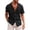Black_001, variant on Men's Cotton Linen Short Sleeve Shirts Casual Lightweight Button Down T-Shirts Stylish Vacation Beach Summer Tops Sky Blue L