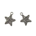 thumbnail image 3 of 4x100 Uds Plata JUST FOR YOU Dijes De Estrella Colgantes Joyería Regalo DIY, 3 of 5
