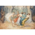 thumbnail image 3 of Hugo Löffler 24x17 Black Modern Framed Museum Art Print Titled - The Dance of the Nymphs, 3 of 5