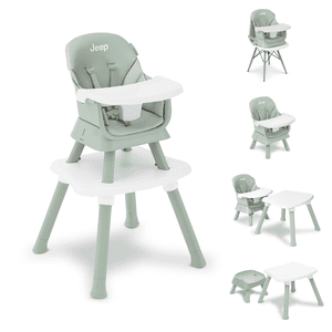 Jeep Milestone 6-in-1 High Chair by Delta Children, Sage Green